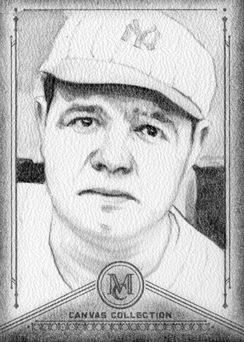 2019 Topps Museum Collection Baseball Canvas Collection Reprints Babe Ruth