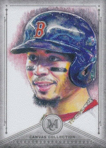 2019 Topps Museum Collection Baseball Canvas Collection Reprints Mookie Betts