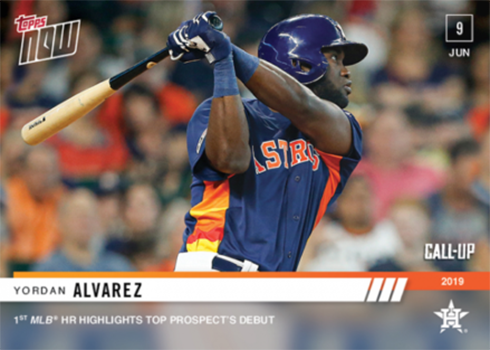 2019 Topps Now Yordan Alvarez 351