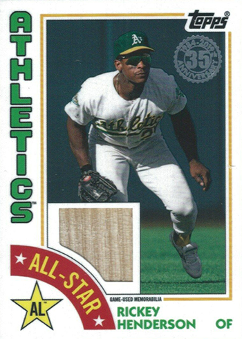 2019 Topps Series 2 Baseball 1984 Relics All-Star Rickey Henderson