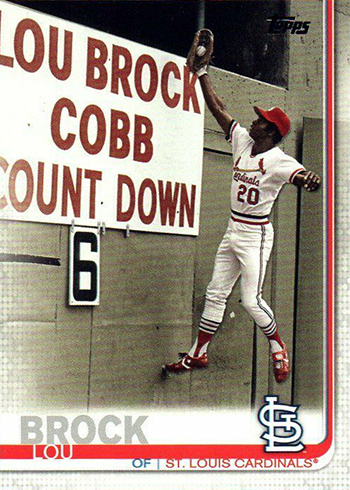 Quick Look: 1989 Topps Lou Brock TBC #662 Variations