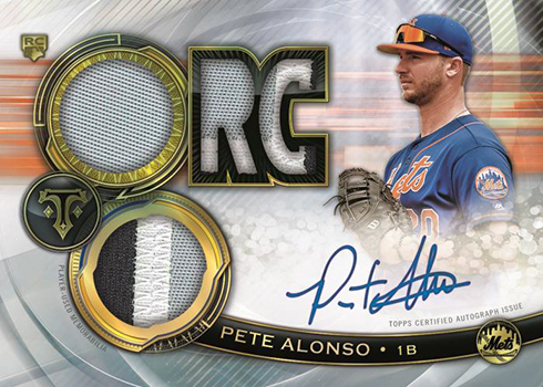 2019 Topps Triple Threads Baseball Rookies and Future Phenoms Autograph Relic