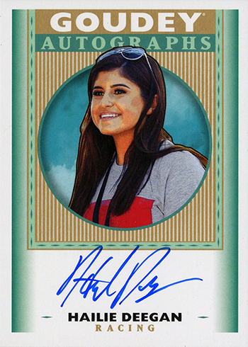 2019 Upper Deck Goodwin Champions Goudey Autographs Hailie Deegan