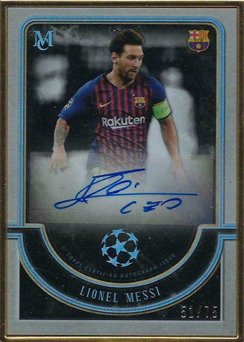 ☆ 貴重 2018 19 Topps Museum Collection UEFA Champions League CL