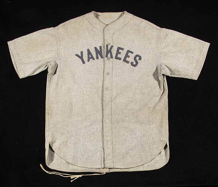 babe ruth game worn jersey