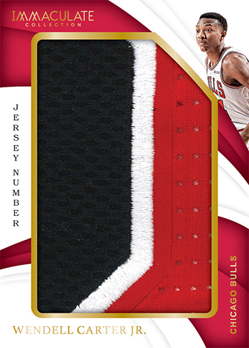 2018-19 Panini Immaculate Collection Basketball Jersesy Number