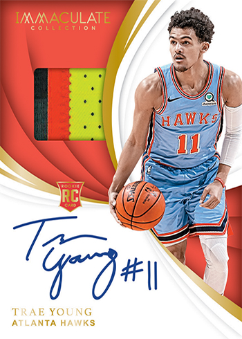 IMMACULATE BASKETBALL, On Card Auto and Patch, 53/60