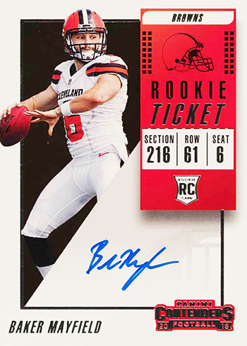2018 Panini Contenders Baker Mayfield Rookie Card