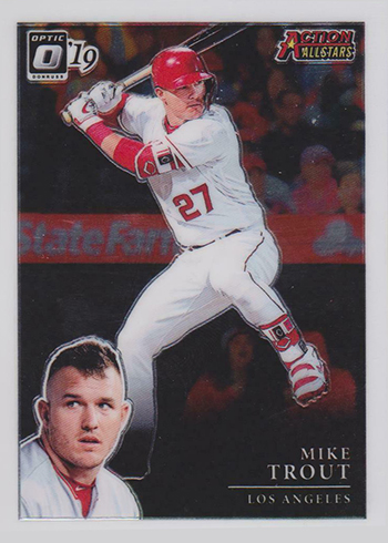2019 Donruss Optic Baseball Action All-Stars Mike Trout