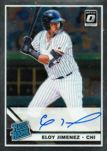 2019 Donruss Optic Baseball Rated Rookie Autographs Eloy Jimenez