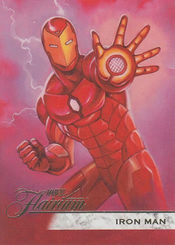 2019 Flair Marvel Through the Ages Copper Age TTAC-8 Iron Man card 