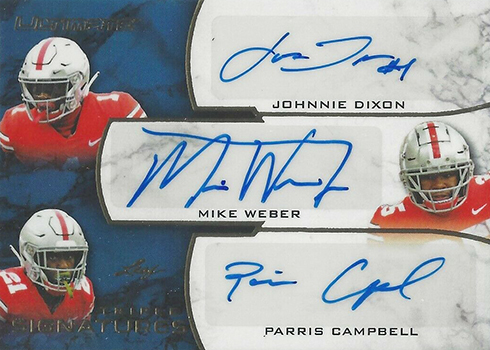 2019 Leaf Ultimate Football Triple Autograph