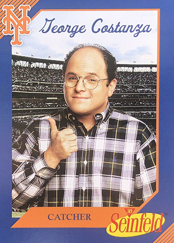 SEINFELD!! GEORGE COSTANZA BASEBALL CARD!!⚾️ 