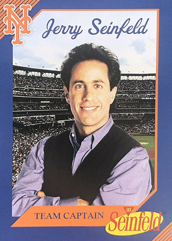 George Costanza New York Yankees Baseball Card Topps 