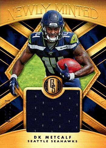 2022 Panini Gold Standard DK METCALF Gold Plated Jersey Patch 37