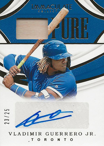2019 Panini Immaculate Collection Baseball Pure Vladimir Guerrero Jr