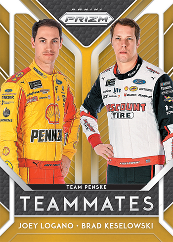 2019 Panini Prizm Racing Teammates Gold