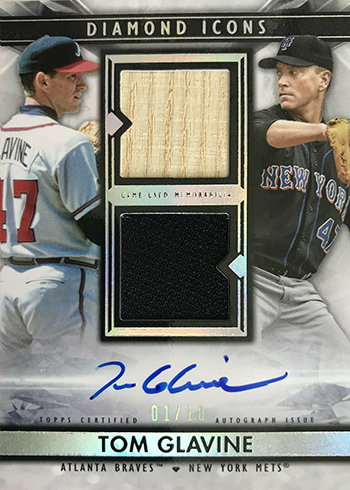 Tom Glavine 6/10 Autograph Topps Diamond Icons. Just won it for $40 on  . I think I got great deals. : r/baseballcards