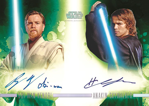 2019 Topps Star Wars Stellar Signatures Dual Autographs Prequels