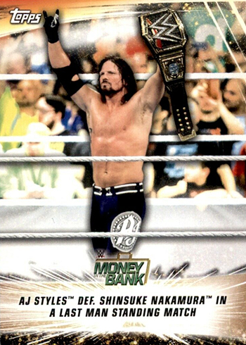 2019 Topps WWE SummerSlam 74 AJ Styles