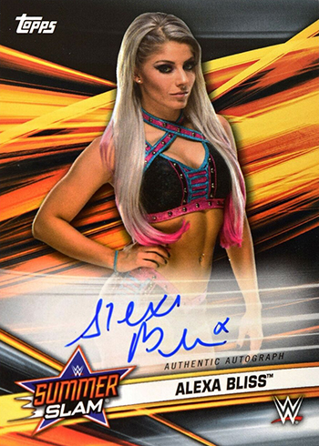 2019 Topps WWE SummerSlam Autographs Alexa Bliss