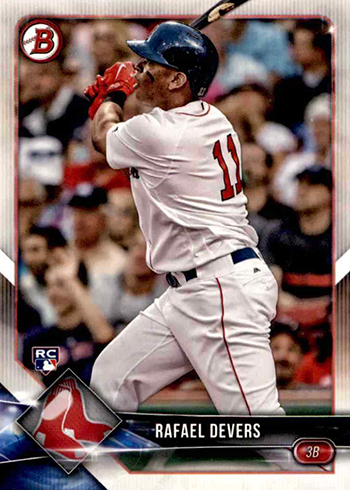 Rafael Devers Mint RC Graded Mint 2017 Bowman Prospect 