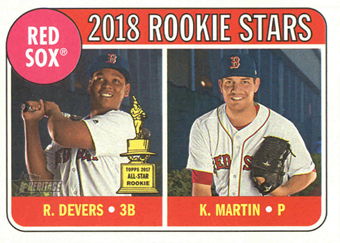 Rafael Devers 2018 Topps Opening Day Boston Red Sox Baseball