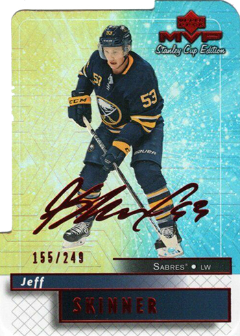 2019-20 Upper Deck MVP Hockey Stanley Cup 20th Anniversary Colors and Contours Jeff Skinner