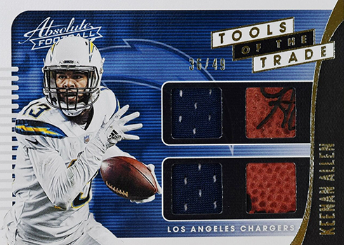 Bradley Chubb 2019 Panini Absolute Tools Of The Trade Triple