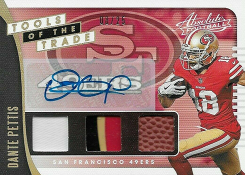 Bradley Chubb 2019 Panini Absolute Tools Of The Trade Triple Jersey Auto #d  8/99