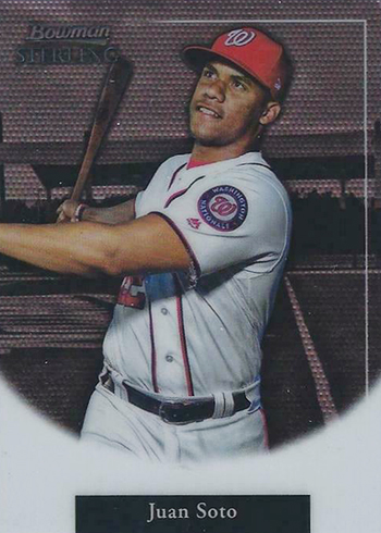 2019 Bowman Sterling Baesball Sterling Retrospect Juan Soto