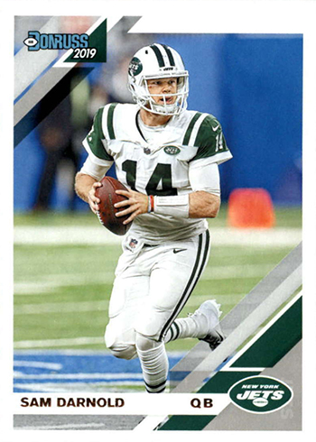 : 2019 Donruss Donruss Threads Football #12 Sam Darnold Jersey/Relic  New York Jets Official NFL Memorabilia Trading Card From Panini America :  Collectibles & Fine Art