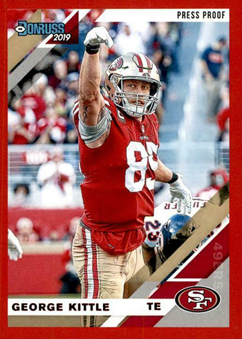 : 2019 Donruss Football Variation Blue Press Proof #121v