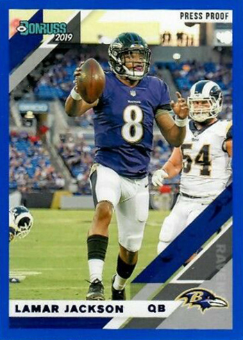 : 2019 Donruss Football Variation Blue Press Proof #121v