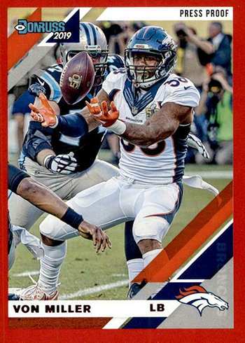 : 2019 Donruss Football Variation Blue Press Proof #121v