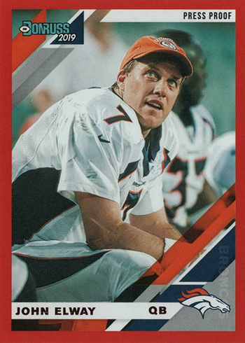 2019 PANINI DONRUSS #89V JOHN ELWAY HOF WHITE JERSEY POP 2 PSA 10  F3702310-991 - 4 Sharp Corners