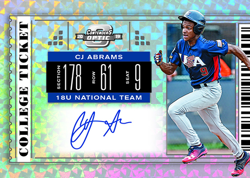 2019 Panini Contenders Draft Picks School Colors Signatures