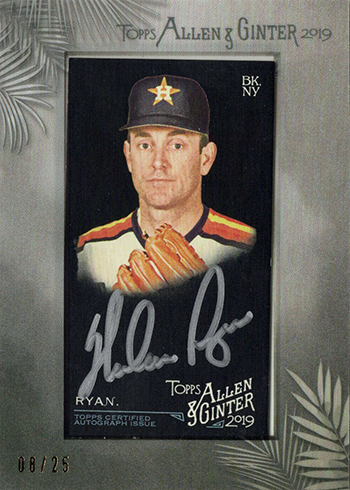  2020 Allen and Ginter #139 Nolan Ryan NM-MT California Angels  Baseball : Collectibles & Fine Art