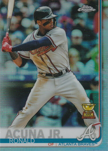 Ronald Acuna Jr 1984 Mega Refractor Mojo 2019 Topps Chrome #T84