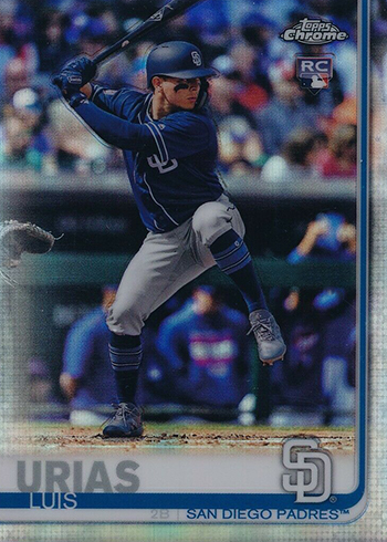  2019 Topps Baseball #192 Luis Urias RC Rookie San Diego Padres  : Collectibles & Fine Art