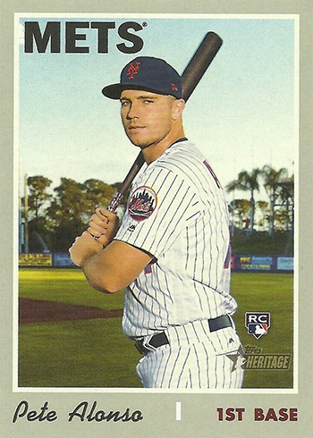 2019 Topps Heritage Pete Alonso Rookie Card