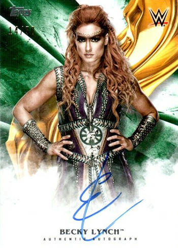 2019 Topps WWE Money in the Bank Asuka Gold /10 Autograph store MNT 8.5