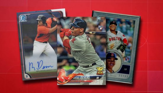 2017 Topps Chrome Rafael Devers ROOKIE CARD Topps Factory Set