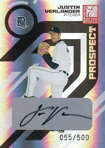 Justin Verlander Rookie Card Countdown, Guide and Checklist