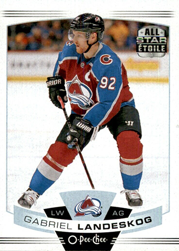  2021-22 O-Pee-Chee #161 Gabriel Landeskog Colorado Avalanche  Official NHL Hockey Card From Upper Deck in Raw (NM or Better) Condition :  Collectibles & Fine Art