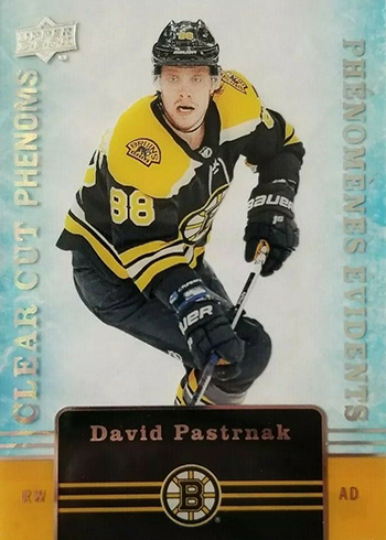2019-20 Upper Deck Tim Hortons Hockey Clear Cut Phenoms CC-5 David Pastrnak