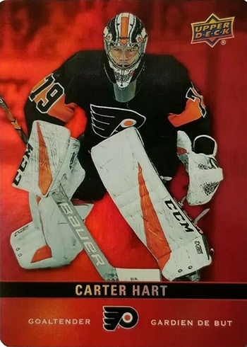 2019-20 Upper Deck Tim Hortons Hockey Red Die-Cut Carter Hart