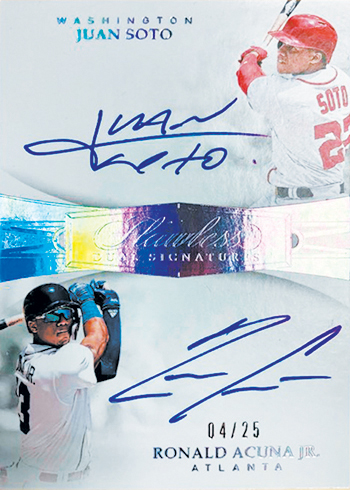 Juan Soto Autographed 2019 Donruss Variations Card Nationals Gem