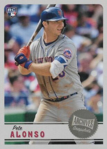 2019 Topps Archives Snapshot Pete Alonso Rookie Card