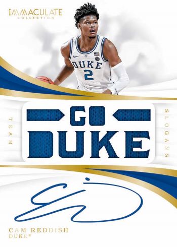 2019-20 Panini One and One CAM REDDISH Rookie Dual Jersey Patch Auto 53/99  RPA